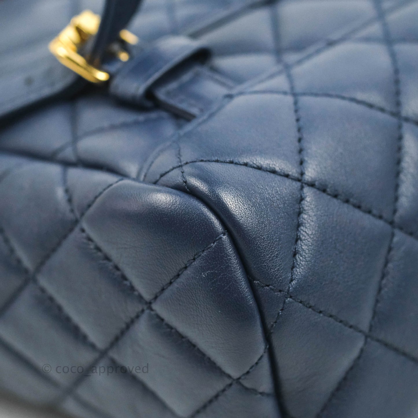Chanel Mini Navy Calfskin Urban Spirit Backpack ⁣⁣⁣⁣⁣⁣⁣⁣⁣⁣⁣⁣⁣⁣Gold Hardware