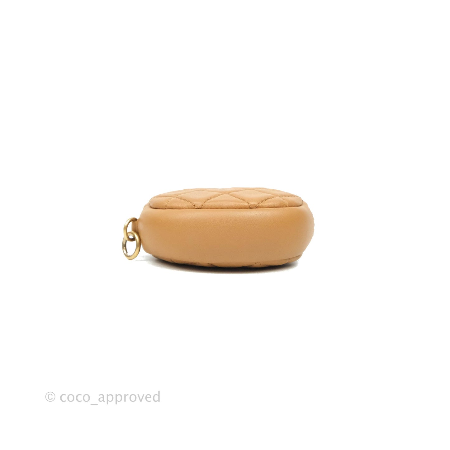 Chanel Quilted Flap With Coin Purse Caramel Calfskin Aged Gold Hardware 19K