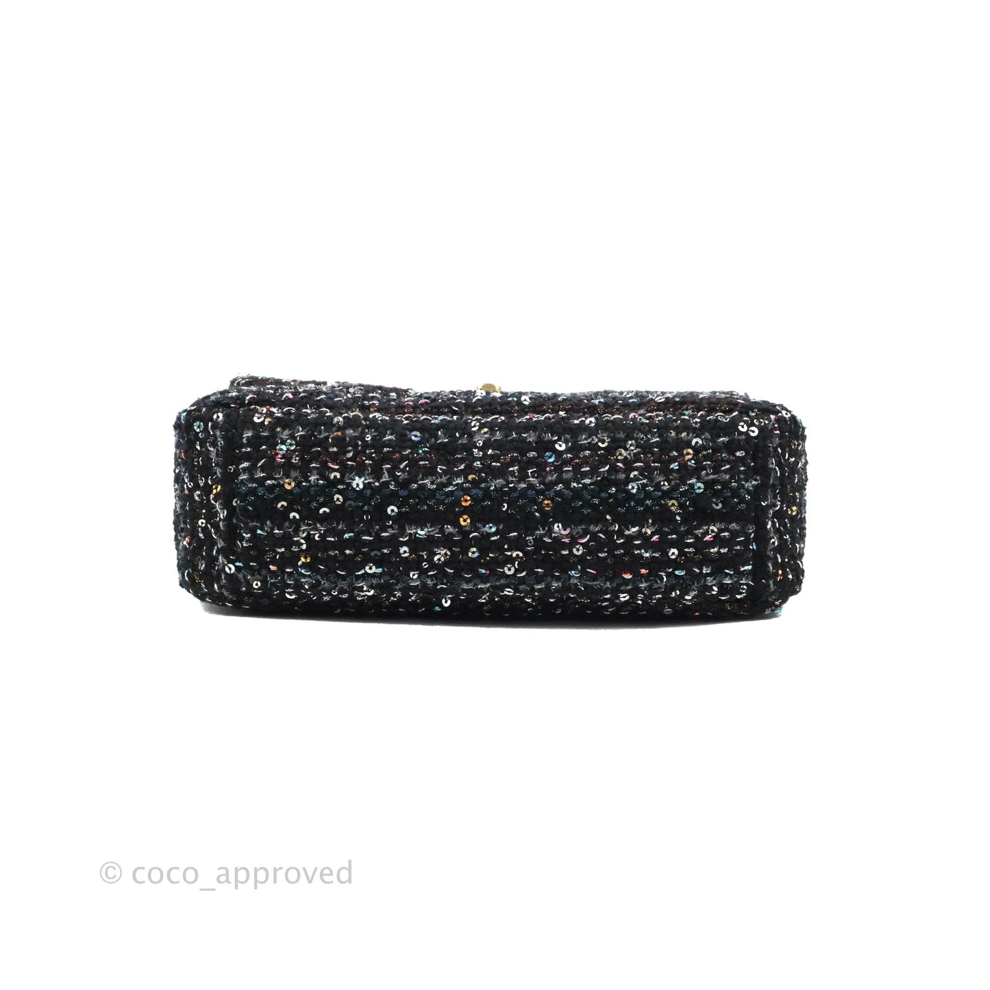 Chanel 19 Tweed Sequin Quilted Flap Black Multicolor