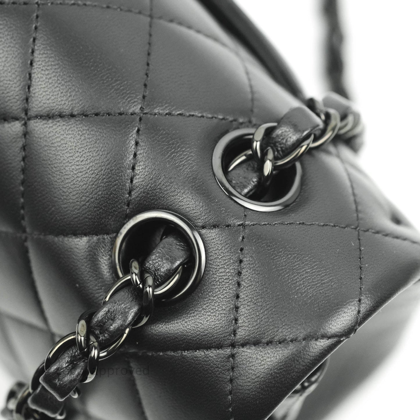 Chanel Classic Quilted M/L Medium Double Flap So Black Lambskin