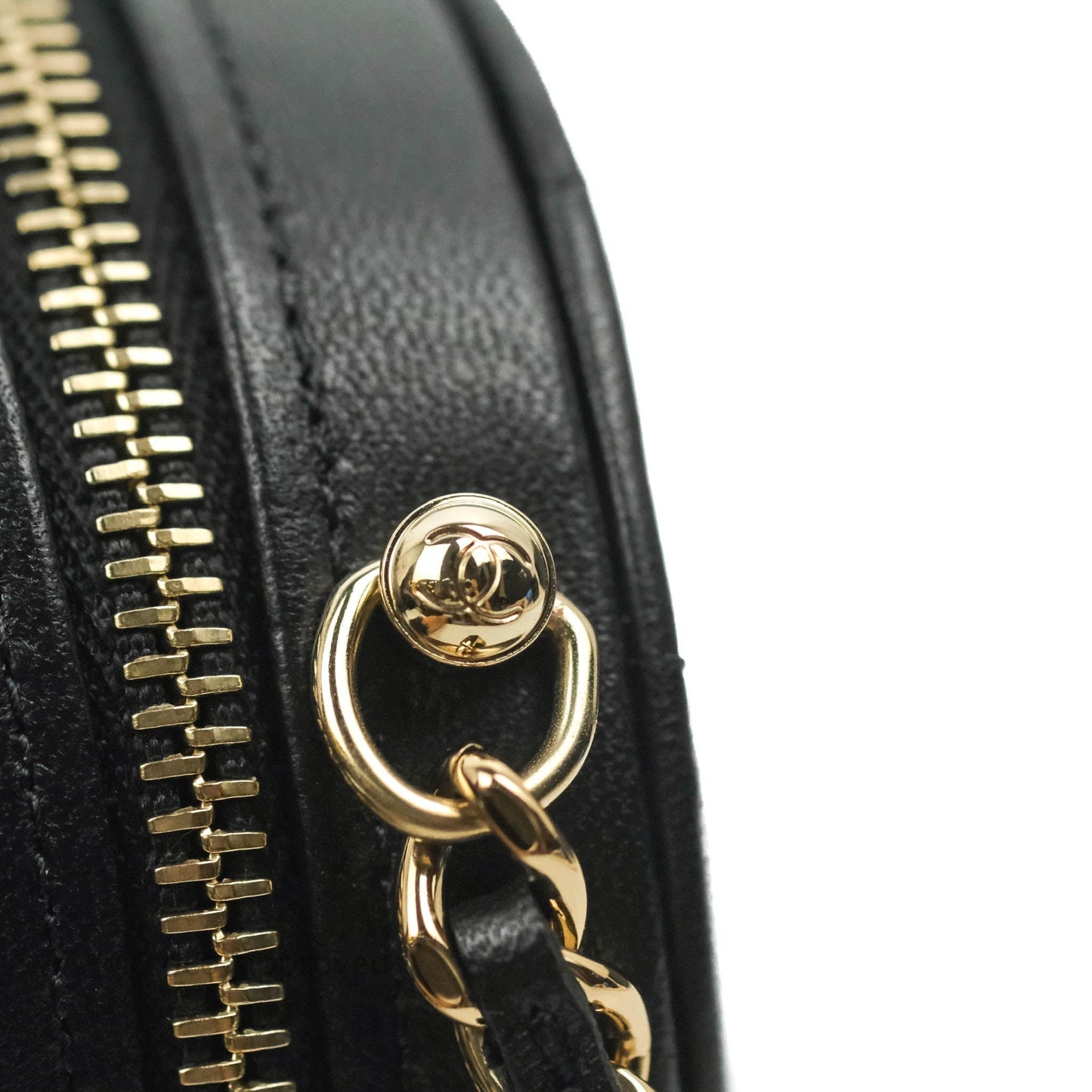 Chanel Small Heart Bag Black Lambskin Gold Hardware 22S
