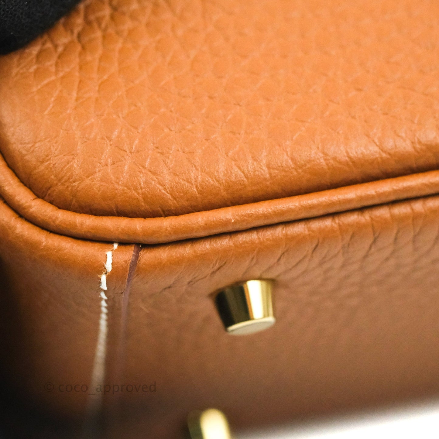 Hermès Mini Lindy 20 Gold Clemence Gold Hardware