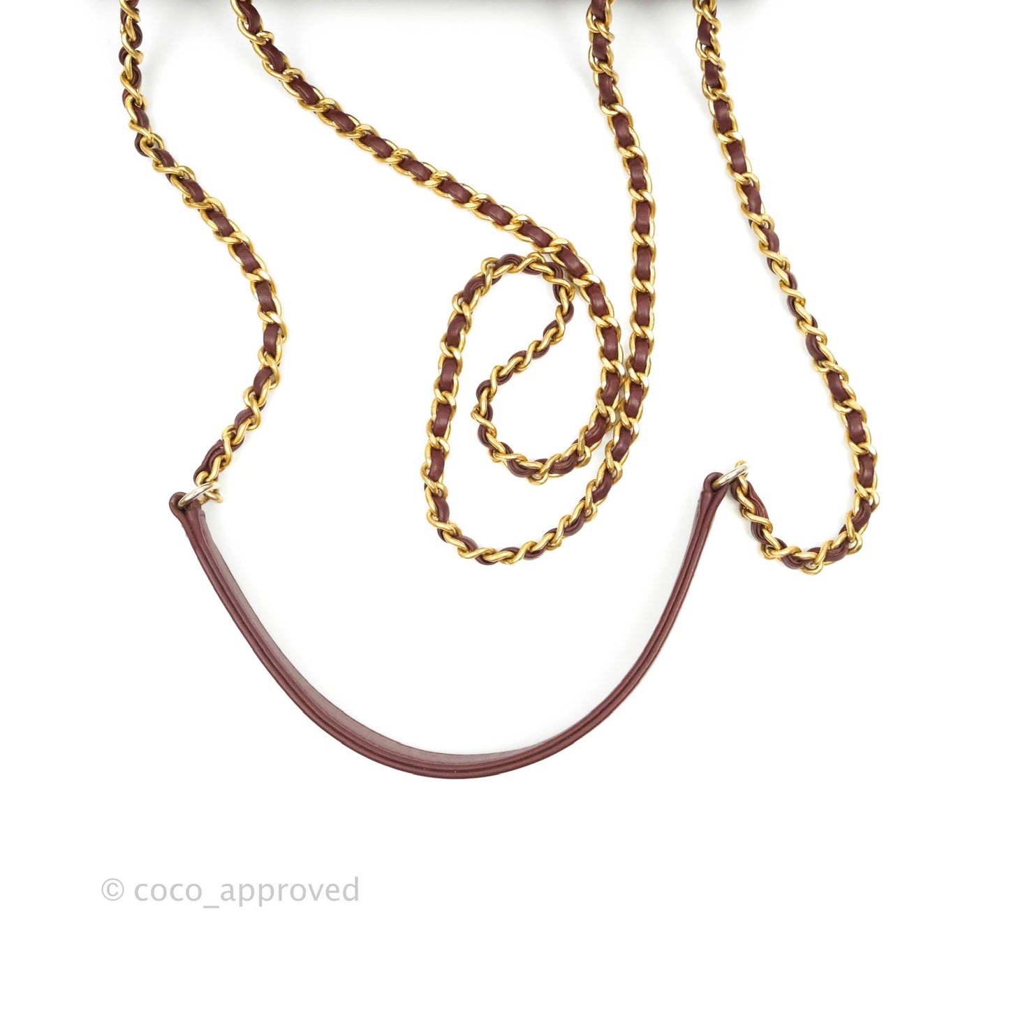 Chanel Quilted Small CC Filigree Flap Burgundy Caviar