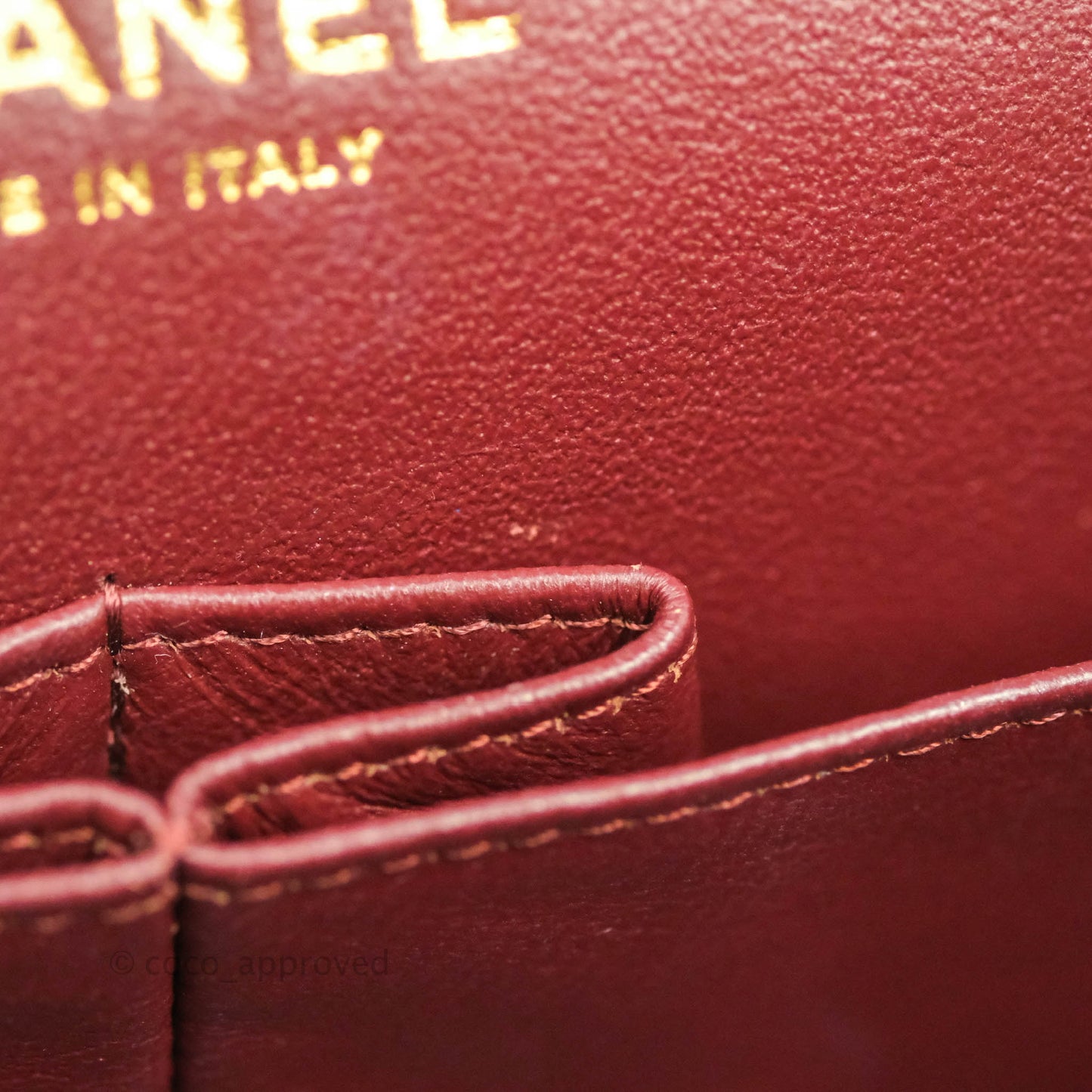 Chanel Jumbo Double Flap Burgundy Lambskin Gold Hardware