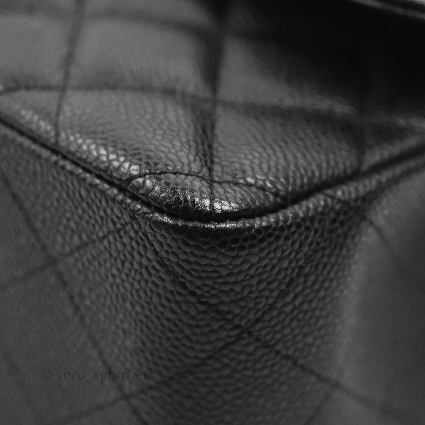 Chanel Jumbo Double Flap Black Caviar Silver Hardware⁣⁣