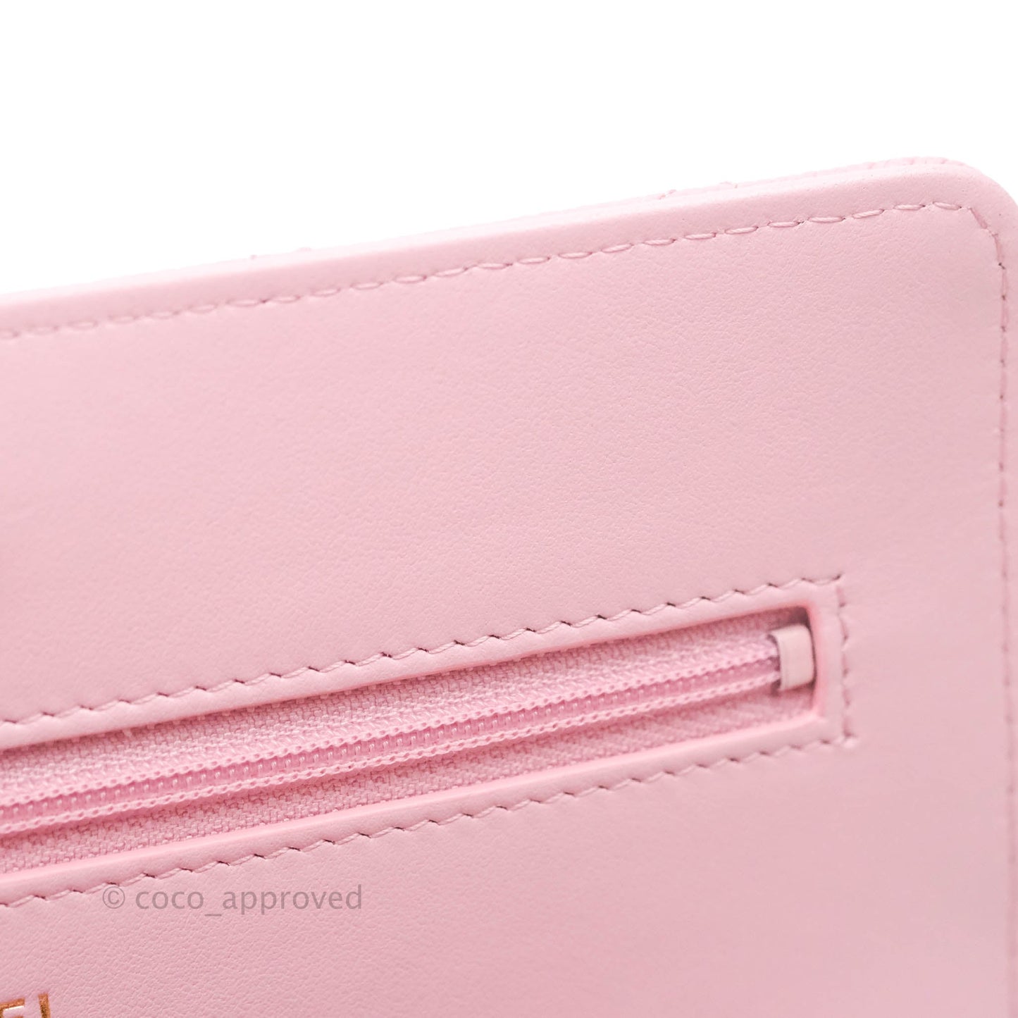 Chanel Top Handle Wallet On Chain WOC Pink Caviar Gold Hardware 22S