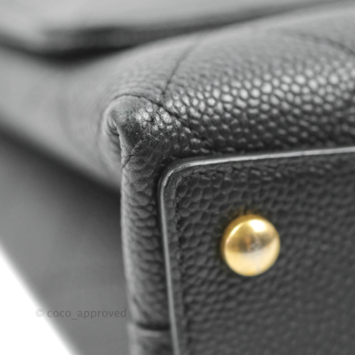 Chanel Small Chic Affinity Grained Calfskin Black Gold Hardware