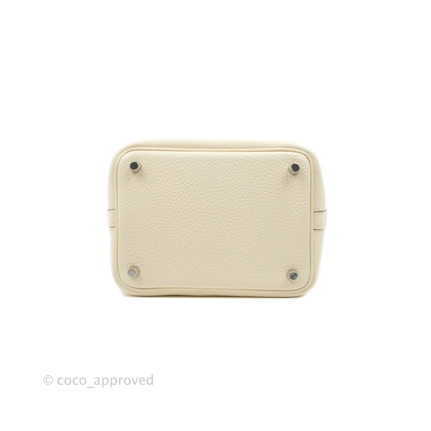 Hermès Clemence Picotin Lock 18 Nata Silver Hardware