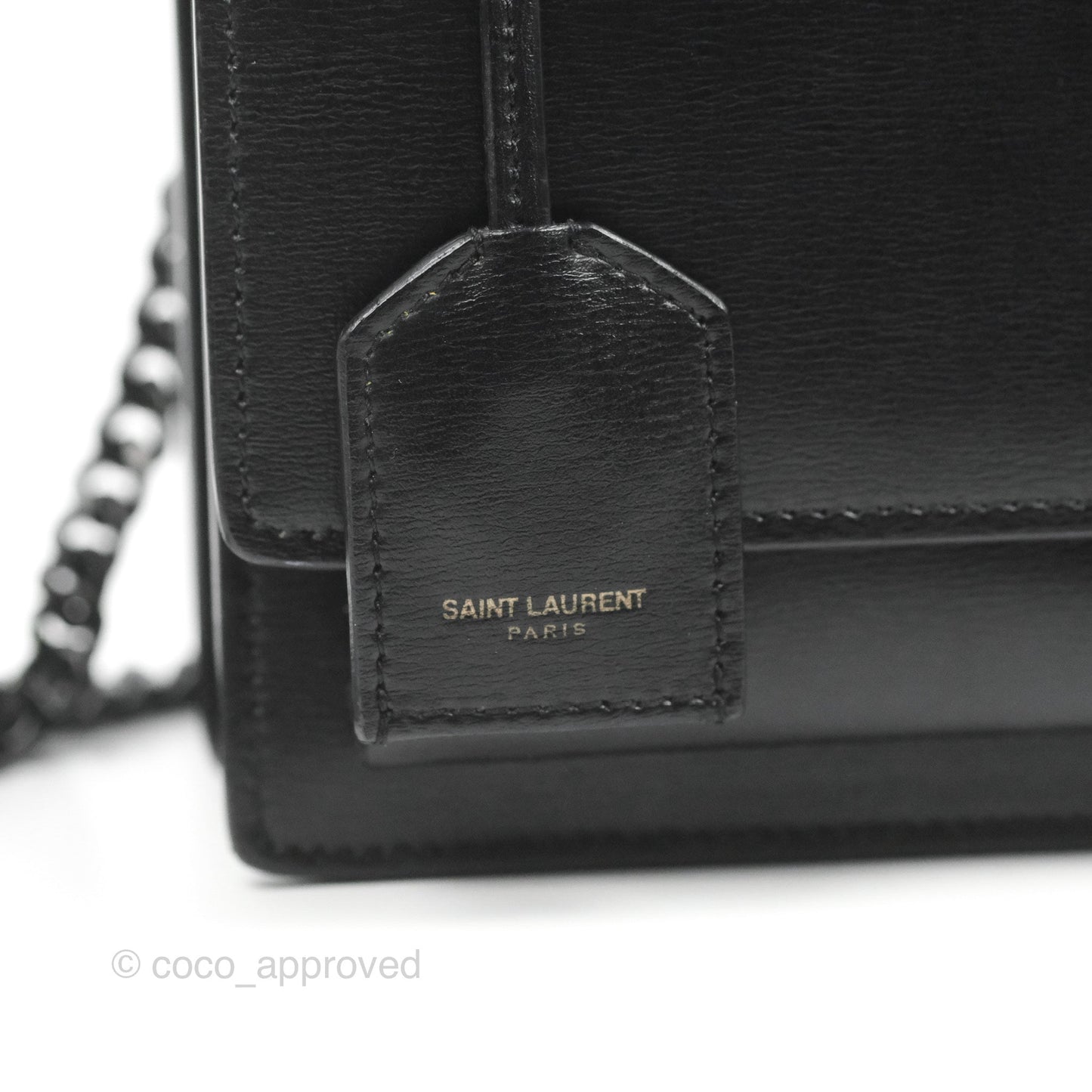 Saint Laurent Sunset Medium So Black Calfskin