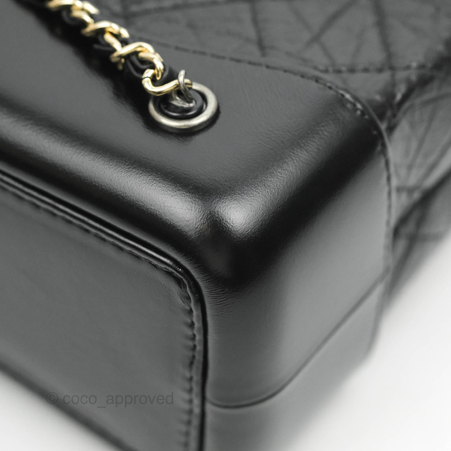 Chanel Small Gabrielle Backpack Black Aged Calfskin