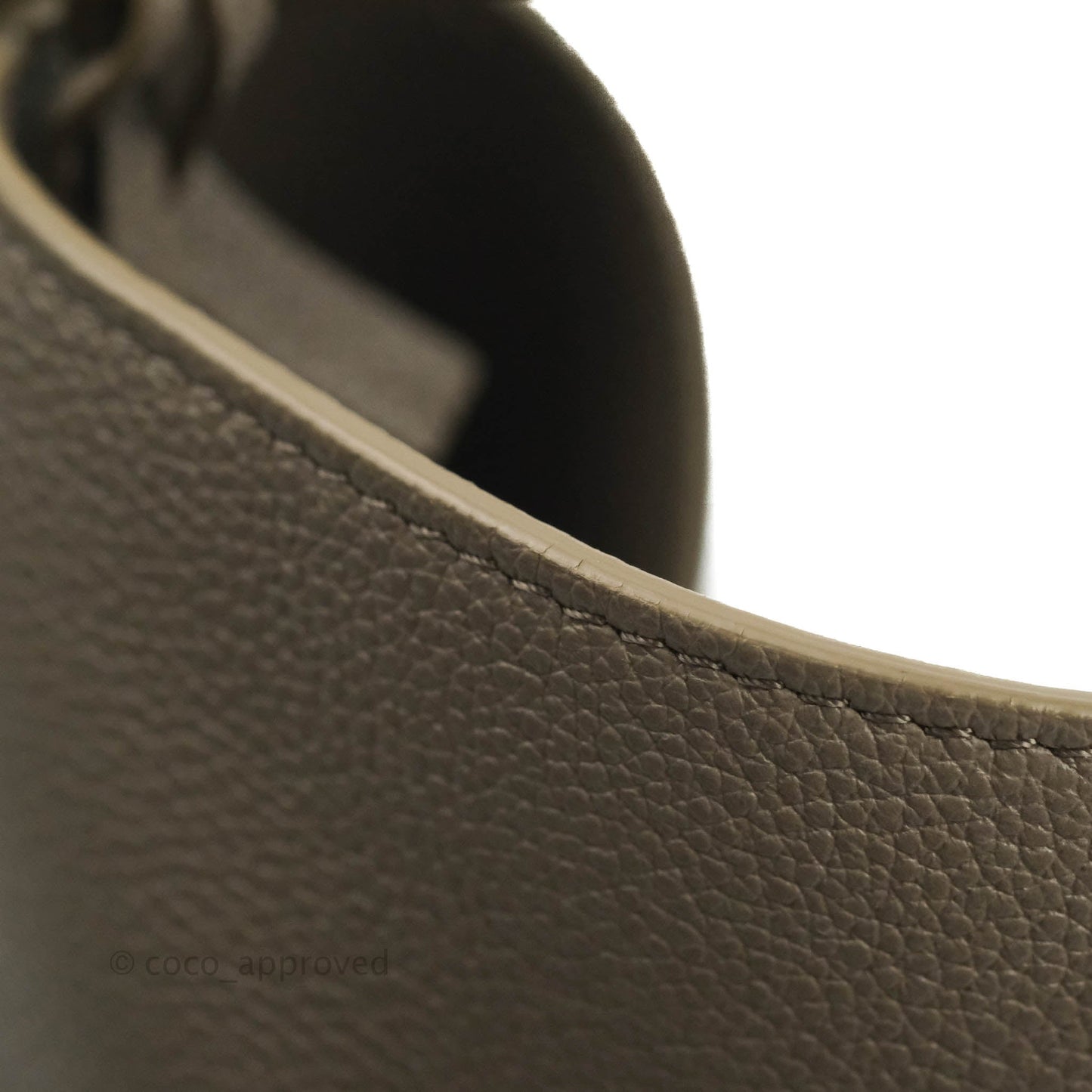 Celine Bucket 16 Bag in Supple Grained Calfskin Pebble Gold Hardware