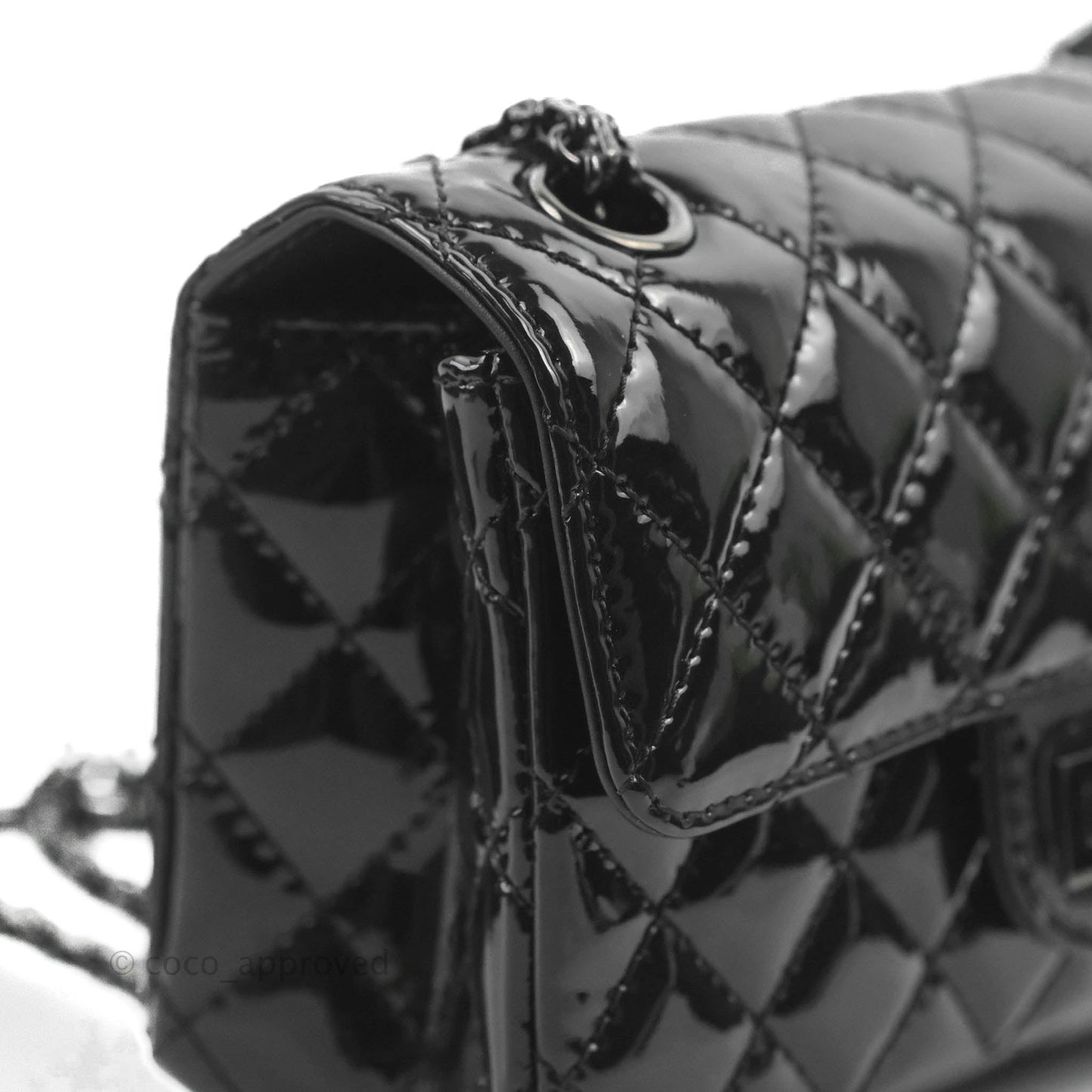 Chanel Quilted Mini Reissue 224 So Black Patent