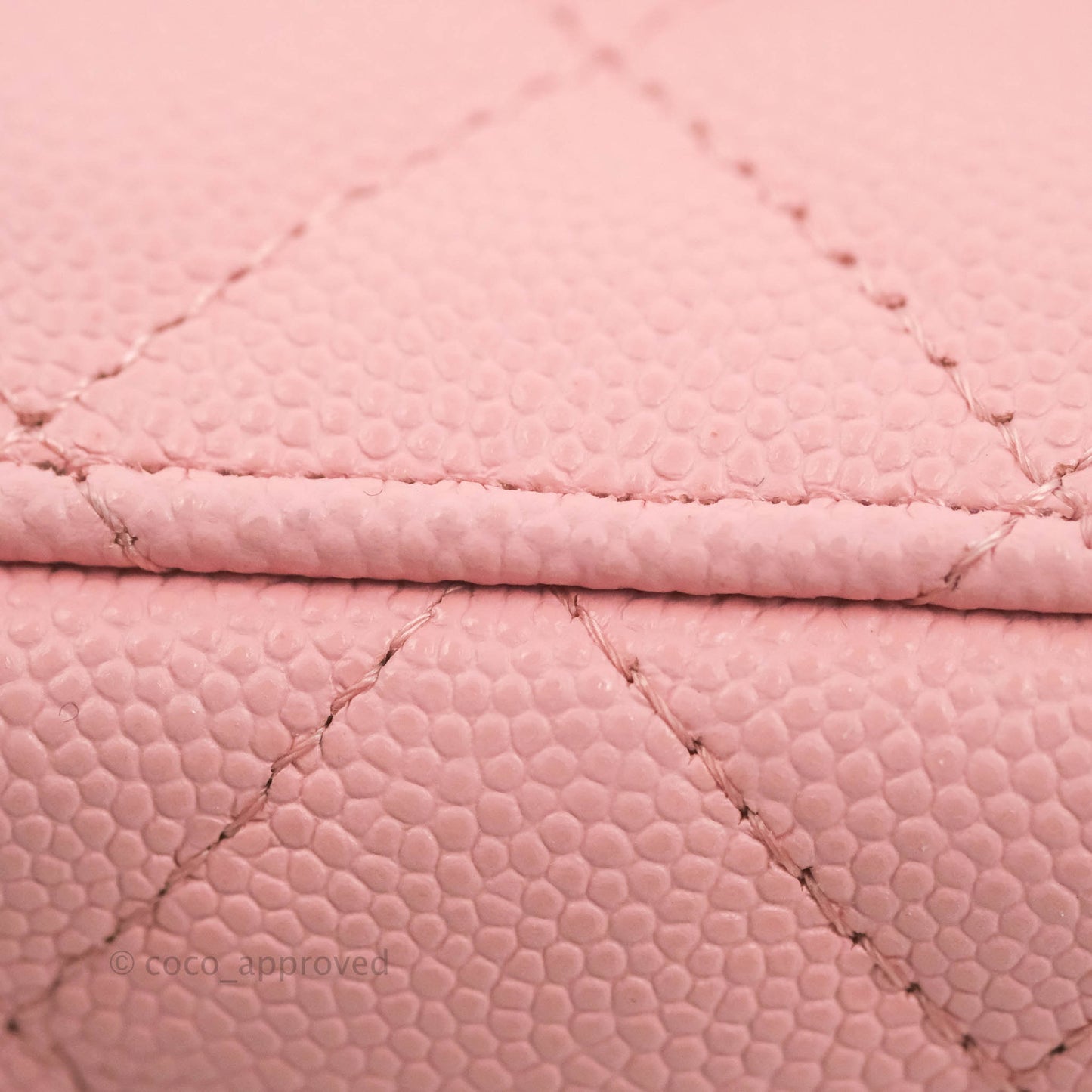 Chanel Classic Vanity With Chain Pink Caviar Gold Hardware
