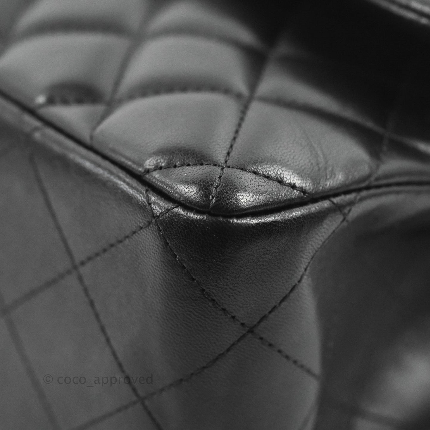 Chanel Jumbo Double Flap Black Lambskin Silver Hardware⁣⁣