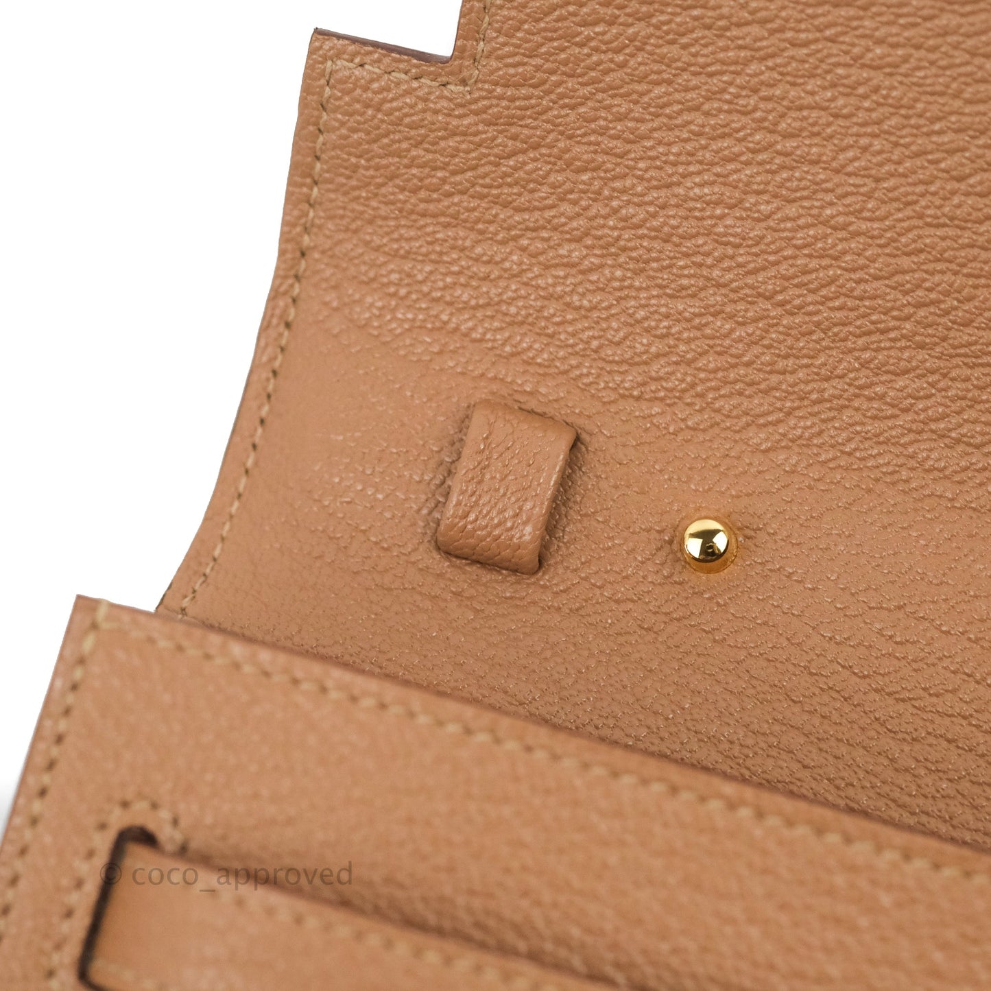 Hermès Kelly To Go Wallet Quebracho Chevre Mysore Gold Hardware