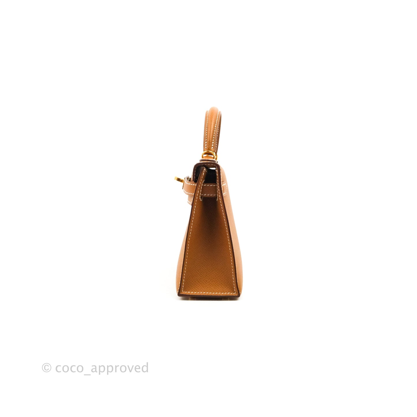 Hermès Mini Kelly II Gold Epsom Gold Hardware