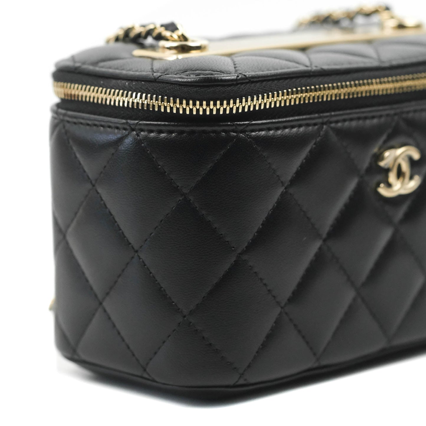Chanel Trendy CC Vanity with Chain Black Lambskin Gold Hardware