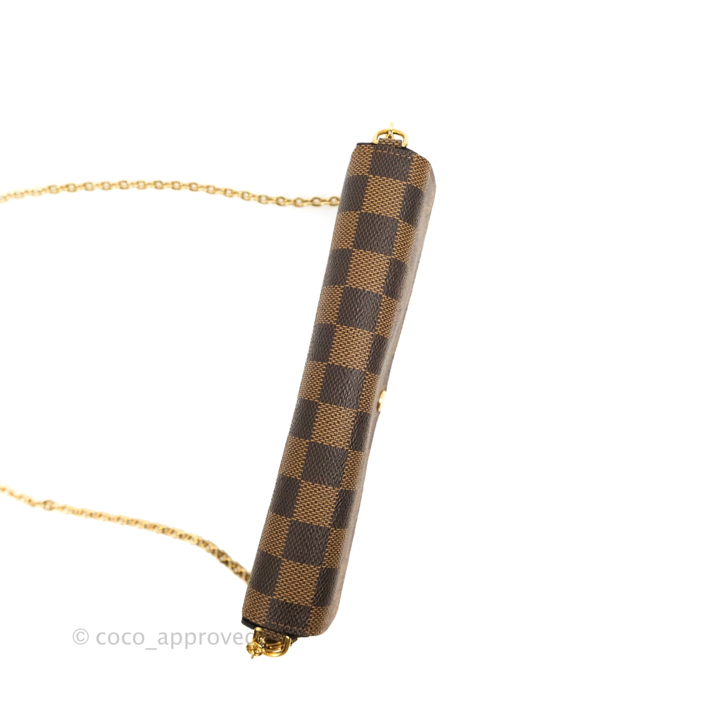 Louis Vuitton Damier Ebene Pochette Felicie Chain Wallet