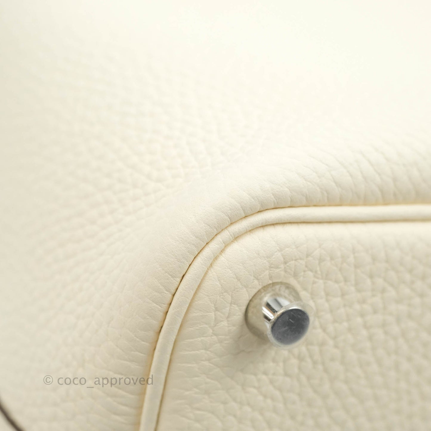 Hermès Clemence Picotin Lock 18 Nata Silver Hardware