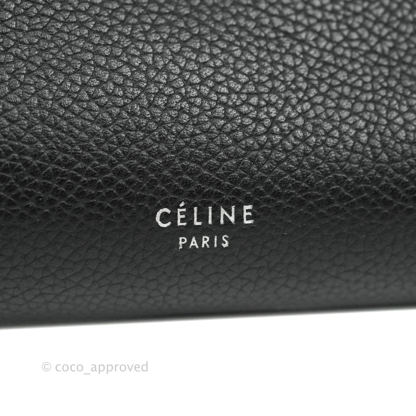 Celine Small Big Bag Black Supple Grained Leather Silver Hardware