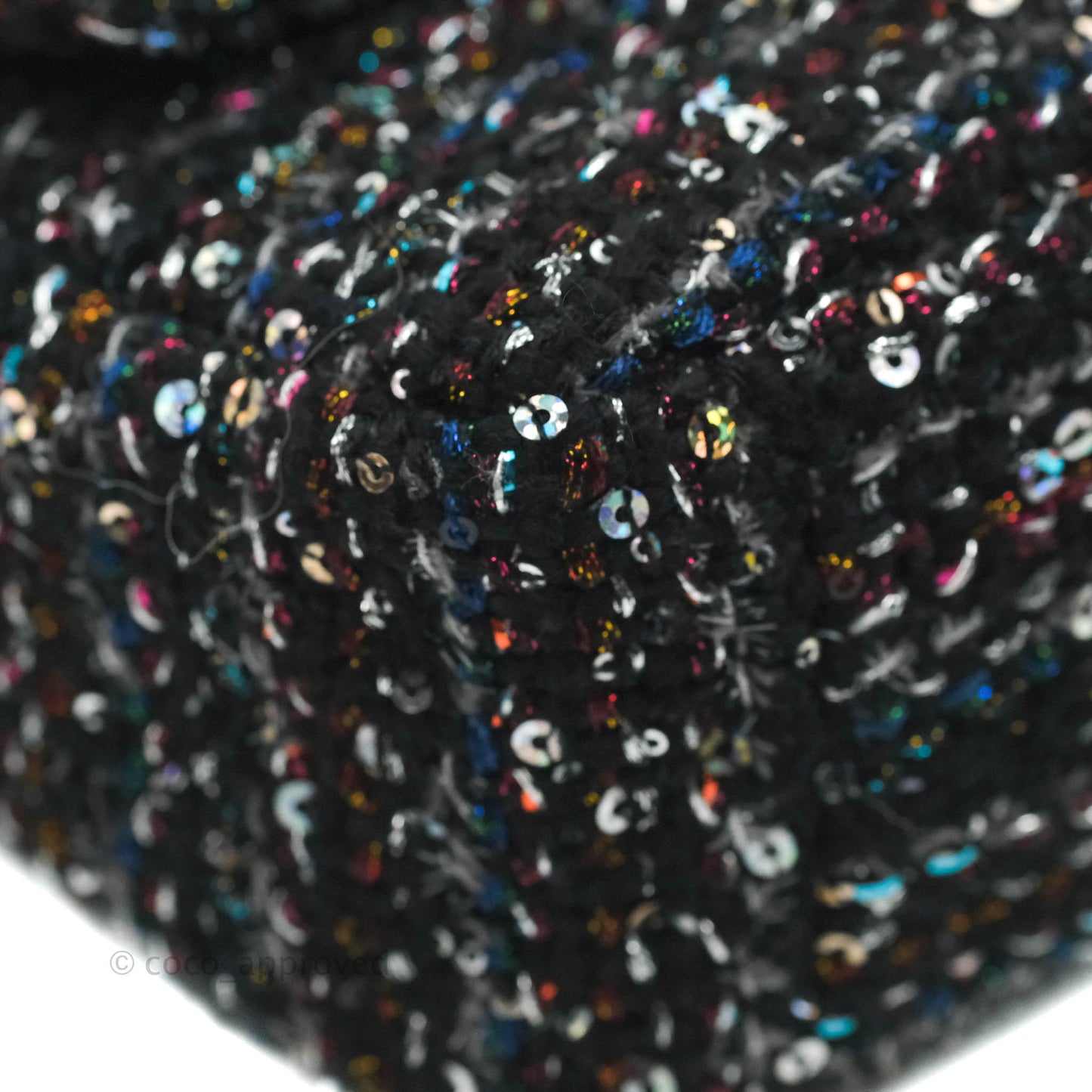 Chanel 19 Tweed Sequin Quilted Flap Black Multicolor
