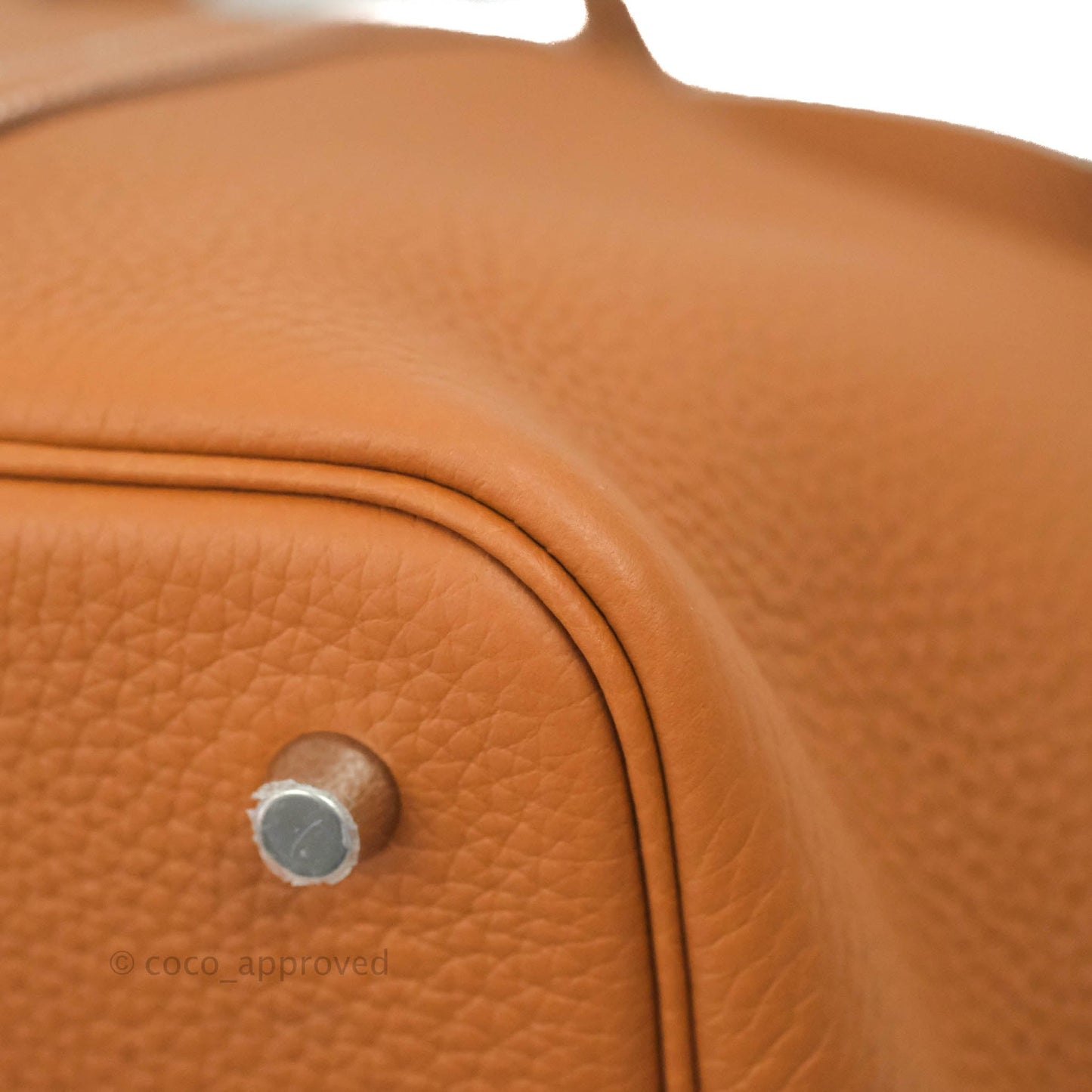 Hermès Picotin 22 Clemence Gold Palladium Hardware
