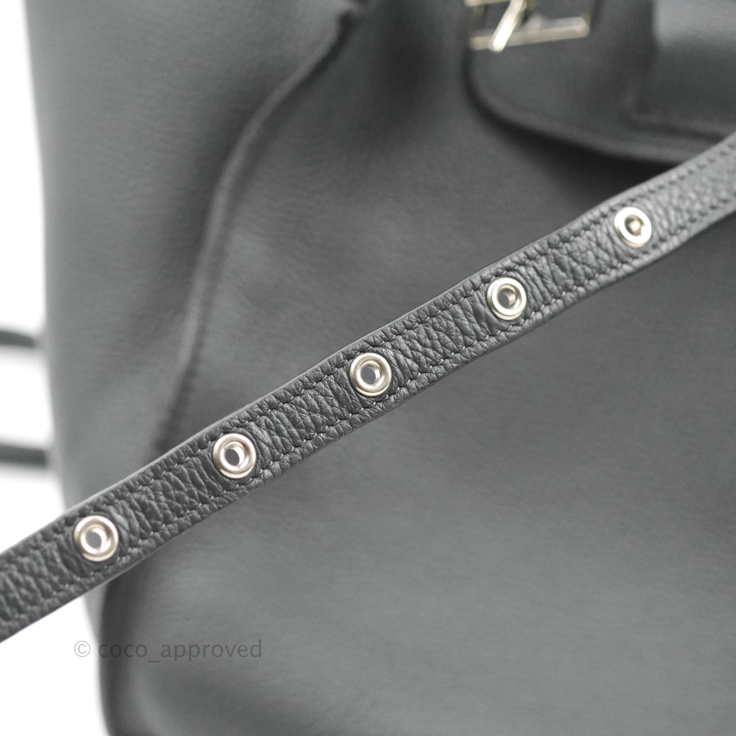 Celine Small Big Bag Black Supple Grained Leather Silver Hardware Dark Grey