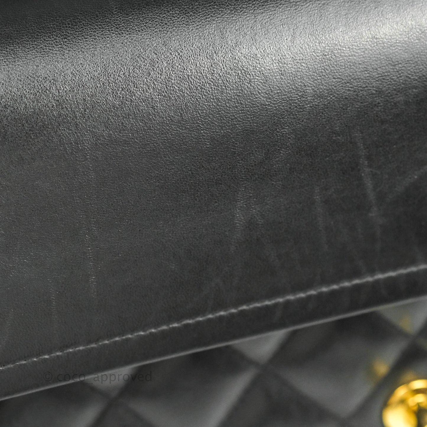 Chanel Jumbo Double Flap Black Lambskin Gold Hardware