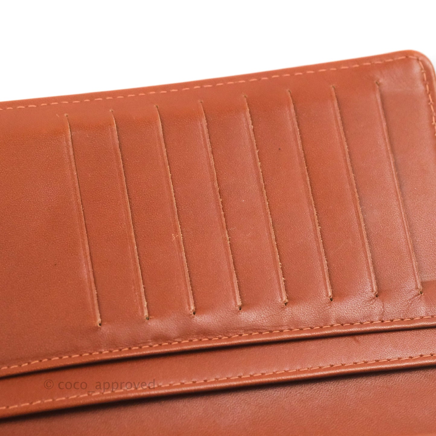 Chanel Yen Wallet Orange Claire Grained Calfskin