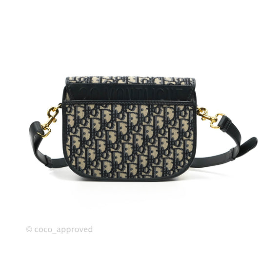 Dior Medium Bobby Bag Blue Oblique Jacquard Canvas