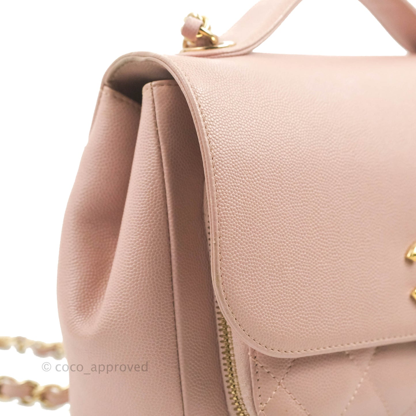 Chanel Quilted Medium Business Affinity Flap Pink Caviar Gold Hardware