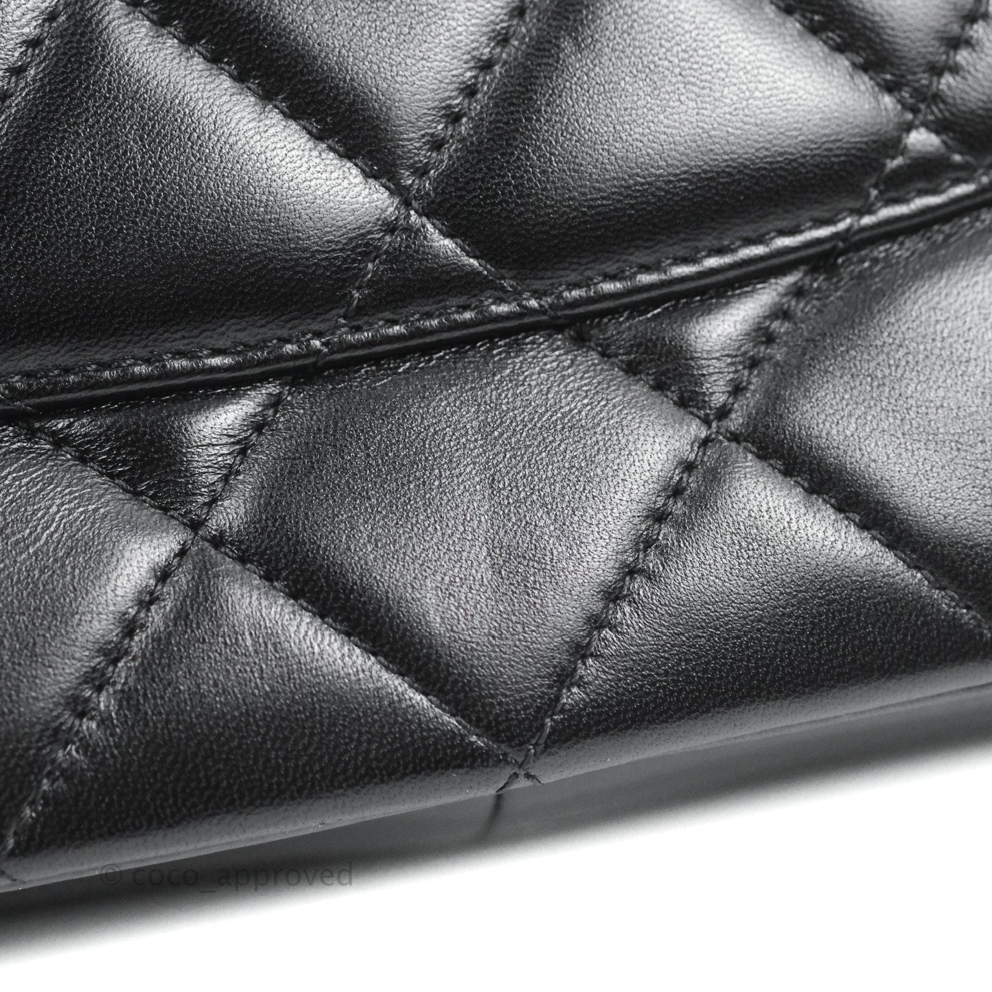 Chanel Trendy CC Small Black Lambskin Dark Silver Hardware