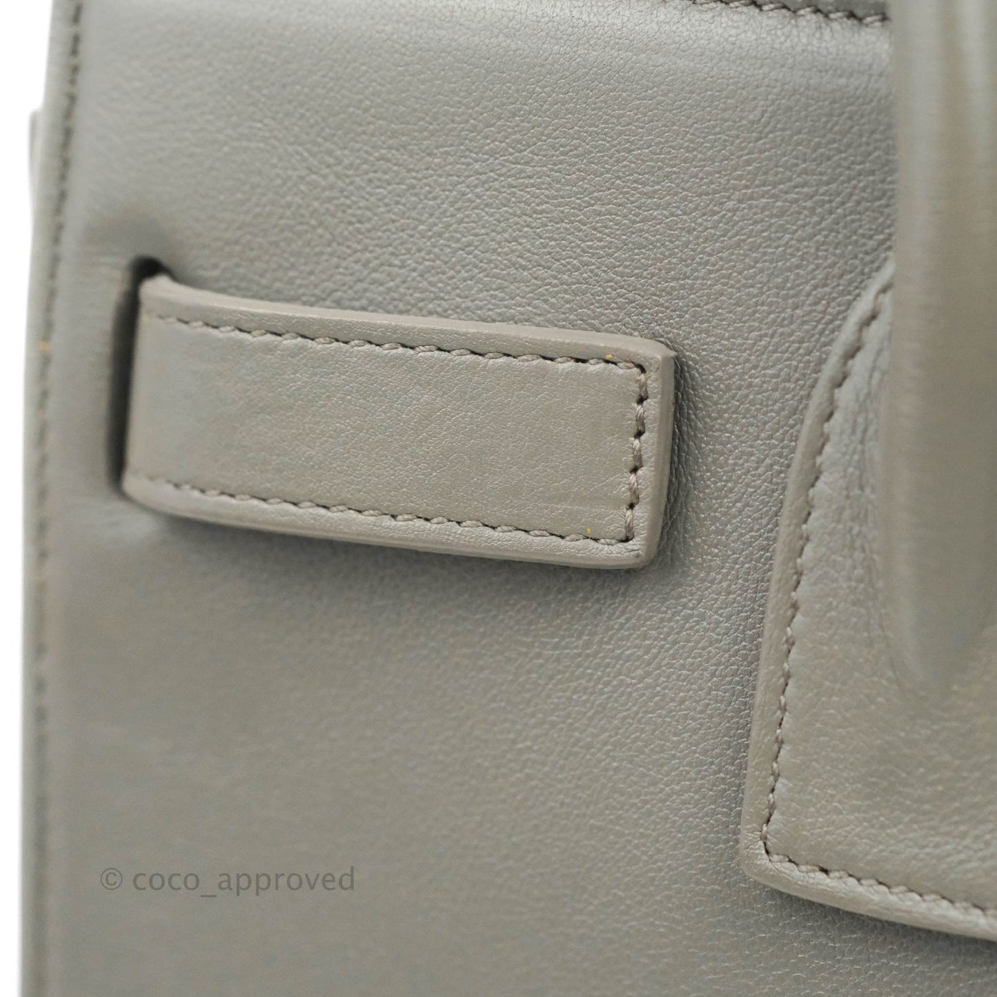 Saint Laurent Sac De Jour Grey Calfskin Baby