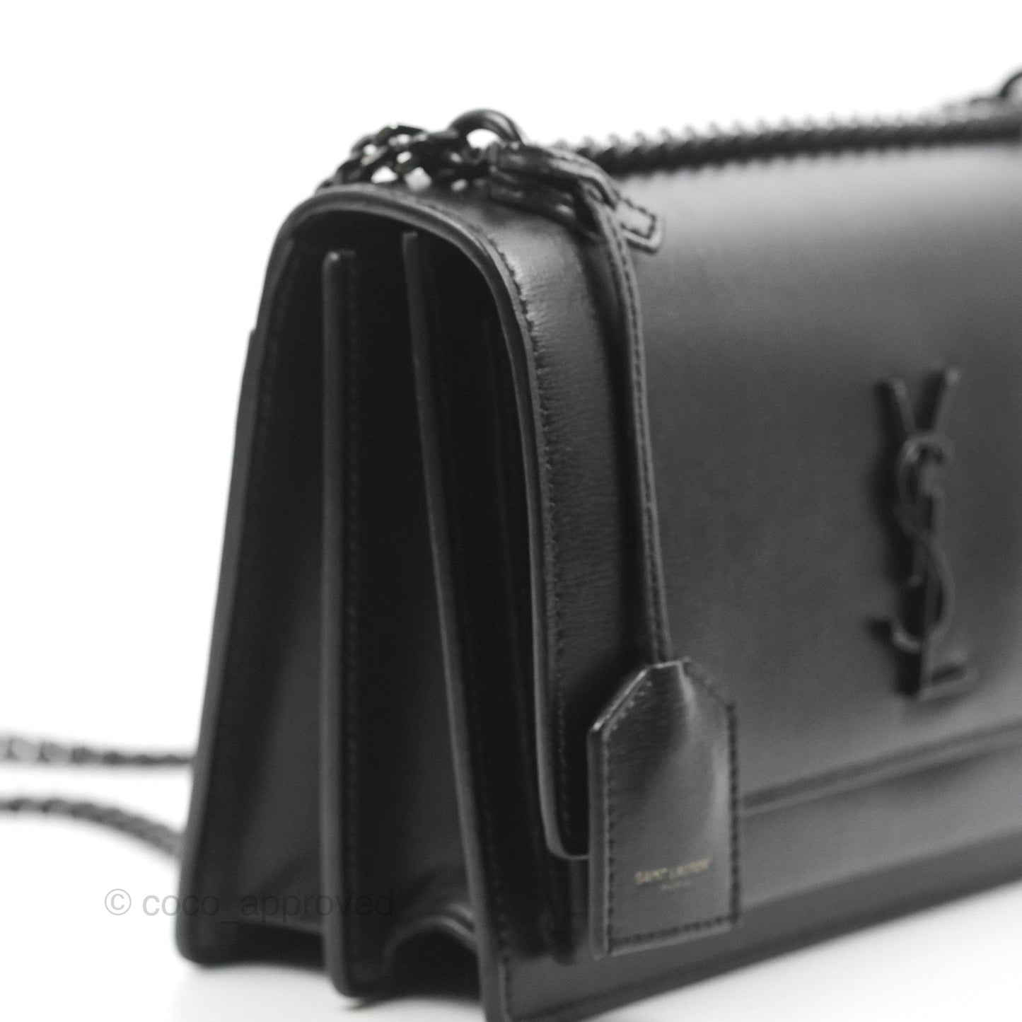 Saint Laurent Sunset Medium So Black Calfskin