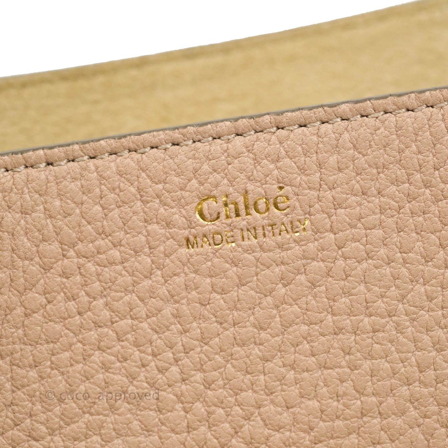 Chloe Drew Crossbody Bag Pink Grained Leather