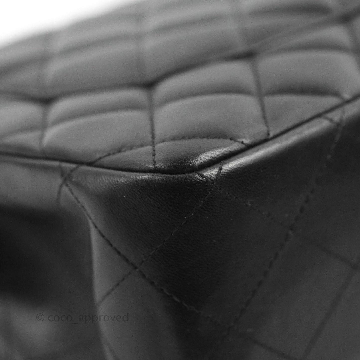 Chanel Jumbo Double Flap Black Lambskin Silver Hardware⁣⁣
