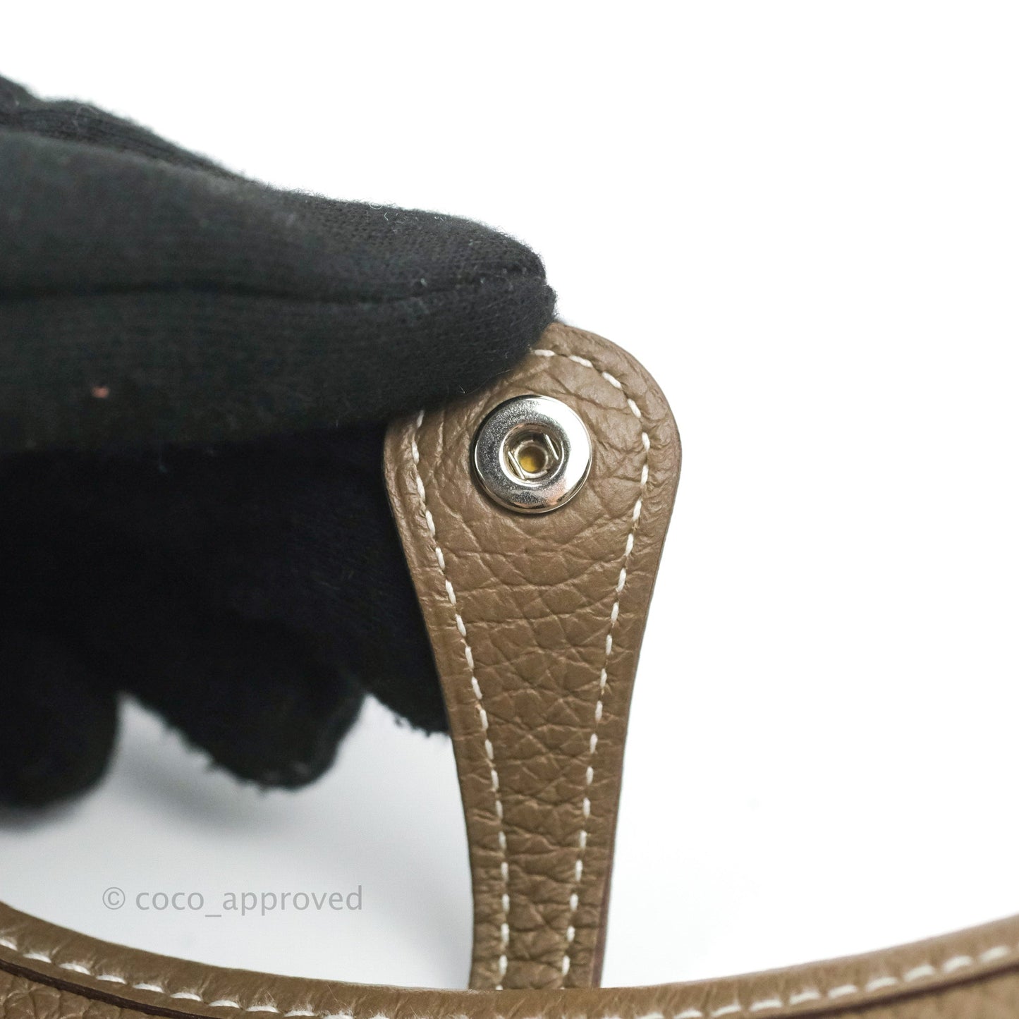 Hermès Mini Evelyne 16 Etoupe Clemence Palladium Hardware