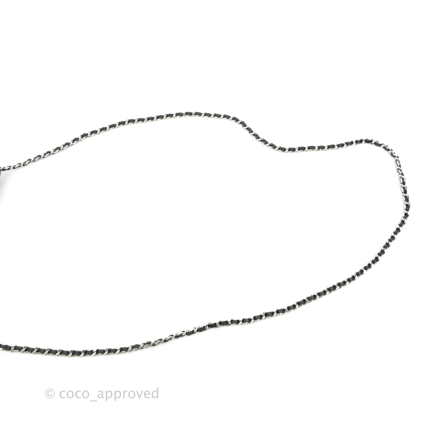 Chanel Quilted Wallet on Chain WOC Black Lambskin Silver Hardware