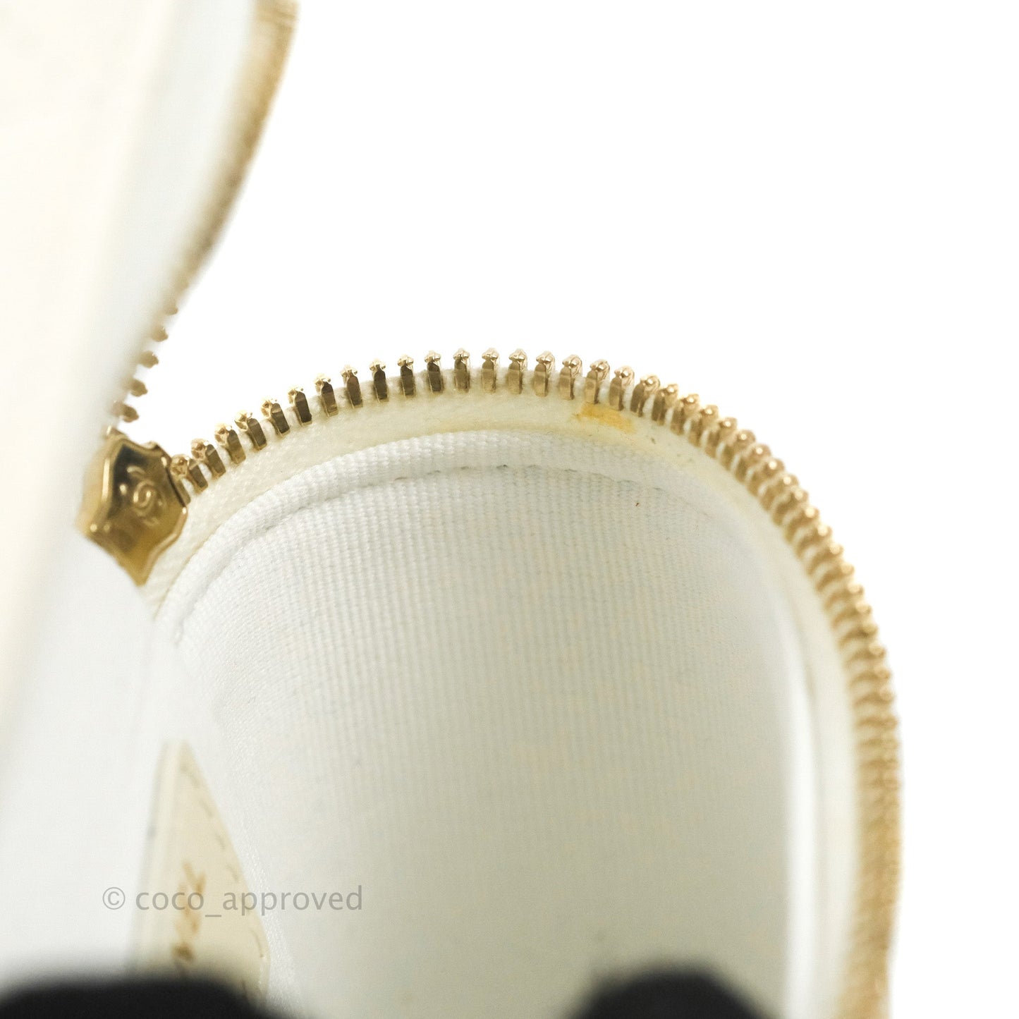 Chanel Quilted Small Handle With Care Vanity Case With Chain Ivory Caviar Gold Hardware