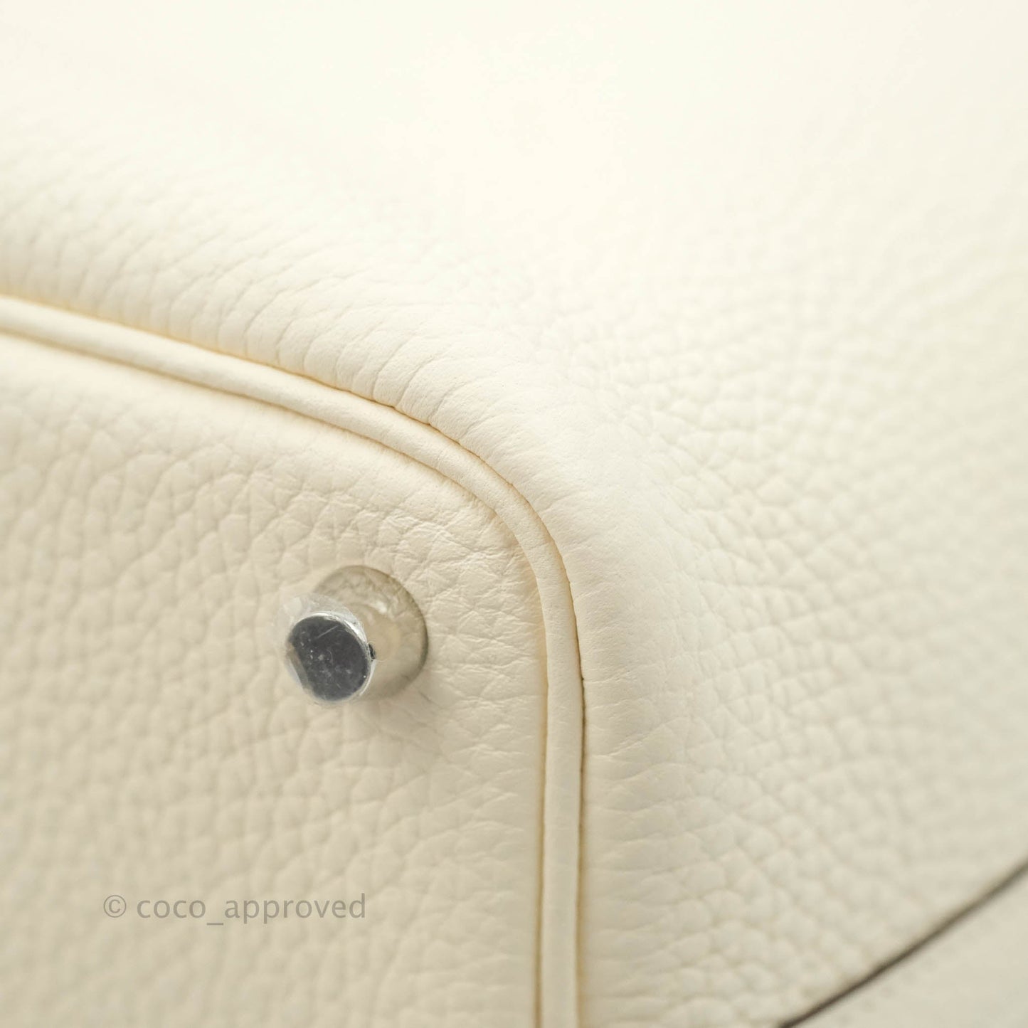 Hermès Clemence Picotin Lock 18 Nata Silver Hardware