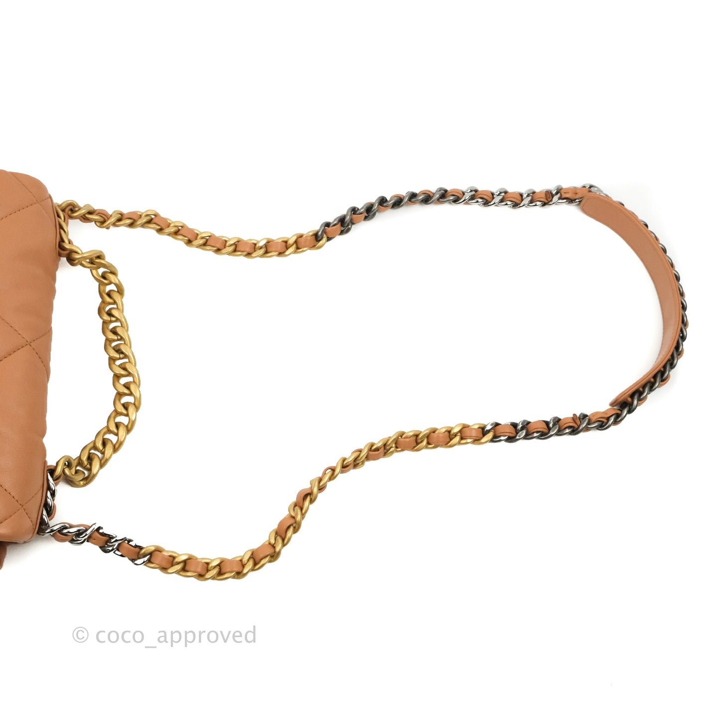 Chanel 19 Small Caramel Dark Beige Lambskin Mixed Hardware 21K
