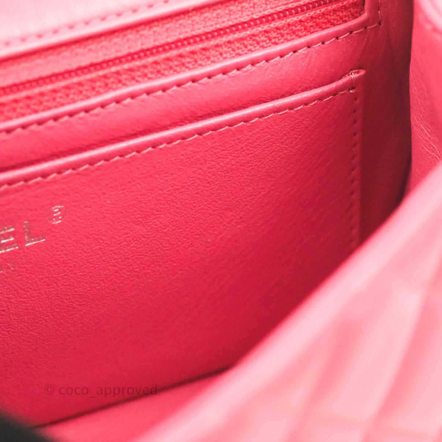 Chanel Quilted Mini Rectangular Flap Pink Lambskin Silver Hardware