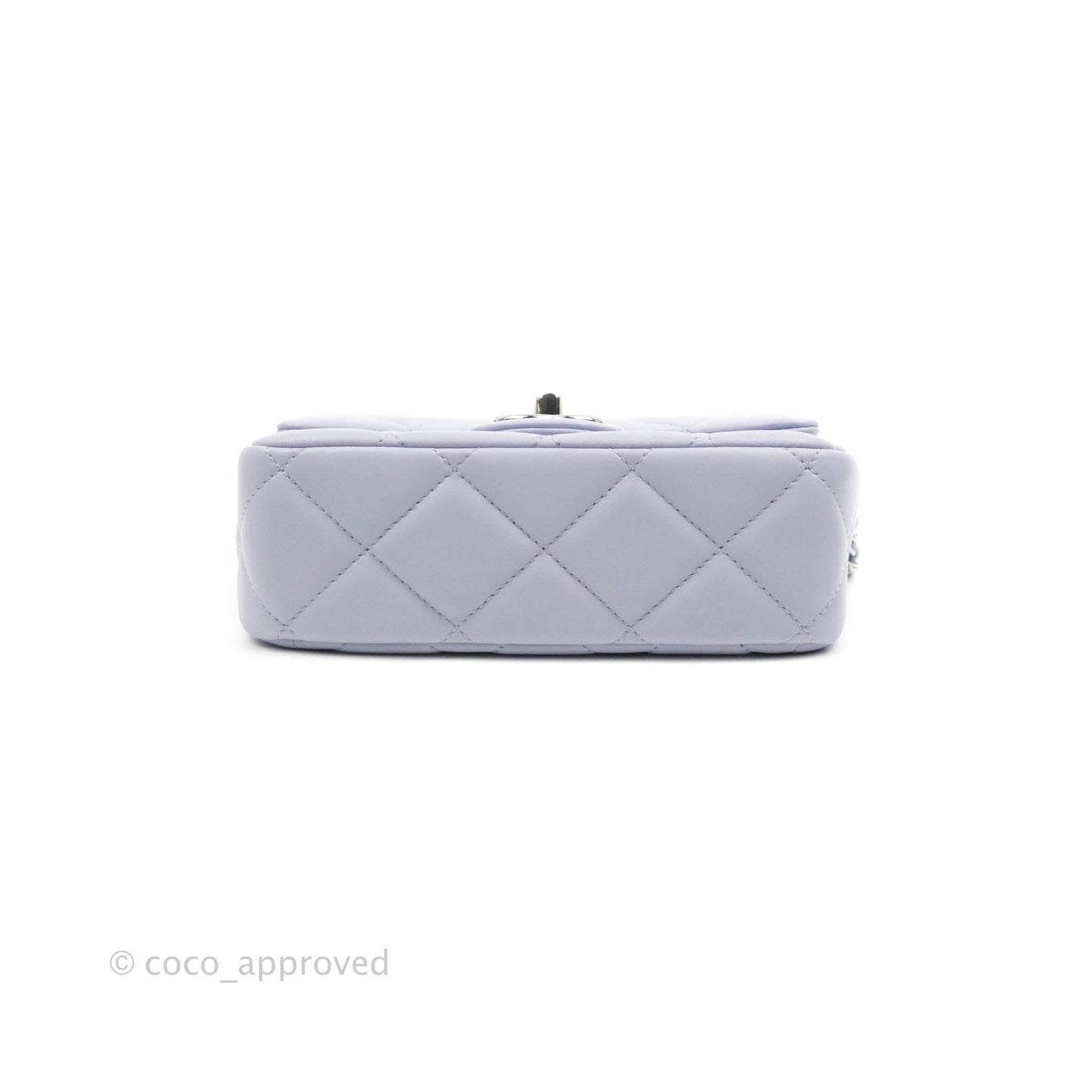 Chanel Quilted My Perfect Mini With Pearl Lilac Lambskin Silver Hardware