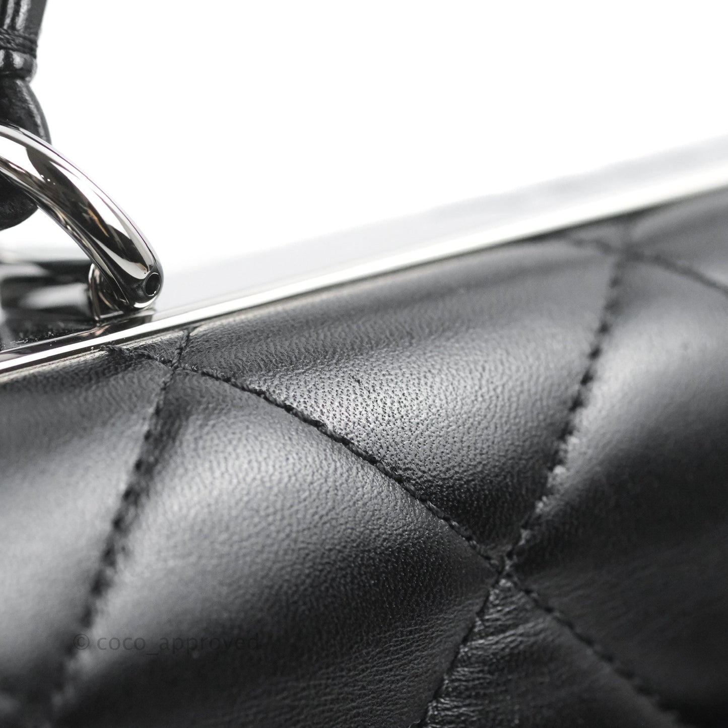 Chanel Trendy CC Small Black Lambskin Dark Silver Hardware