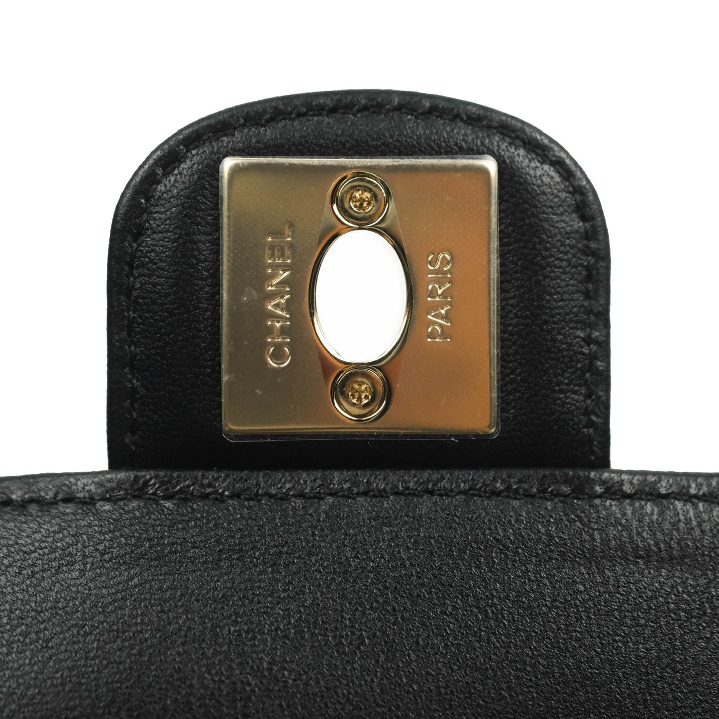 Chanel Small Heart Bag Black Lambskin Gold Hardware 22S