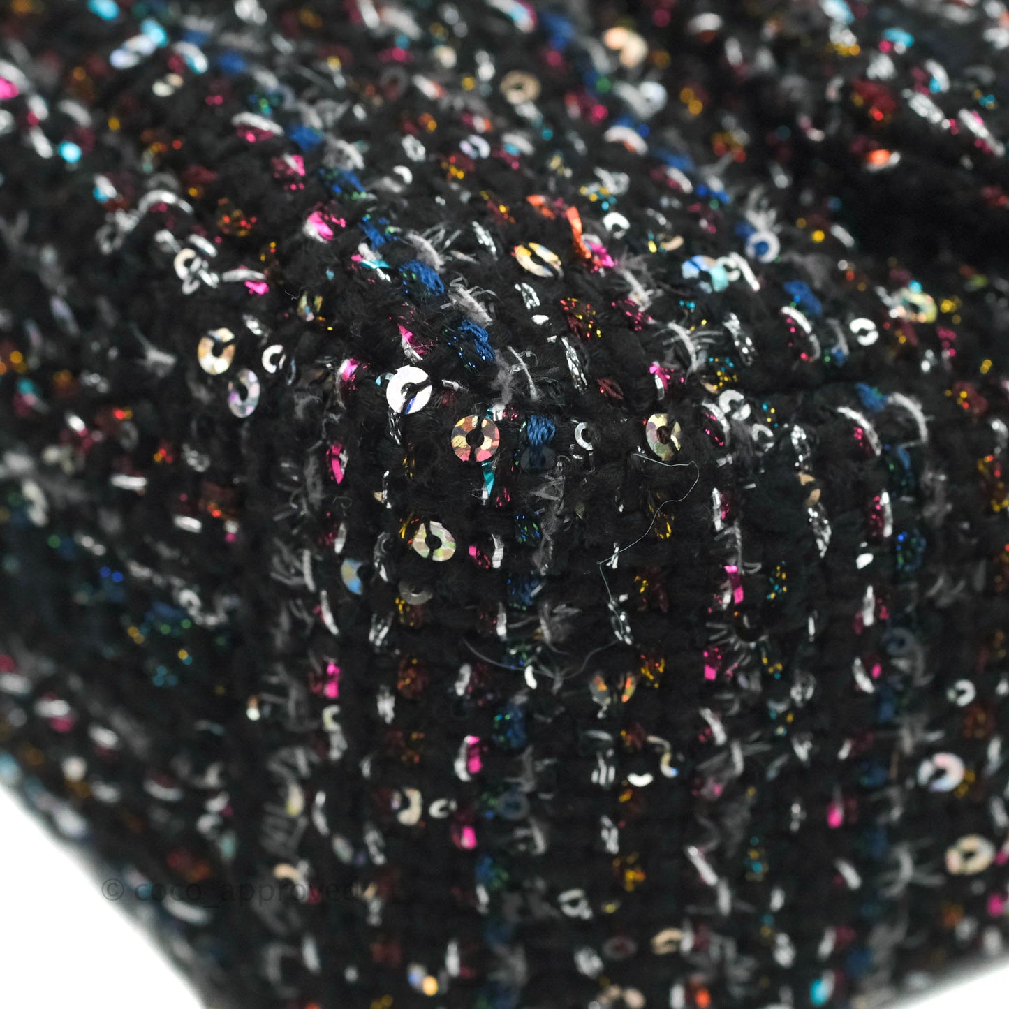 Chanel 19 Tweed Sequin Quilted Flap Black Multicolor