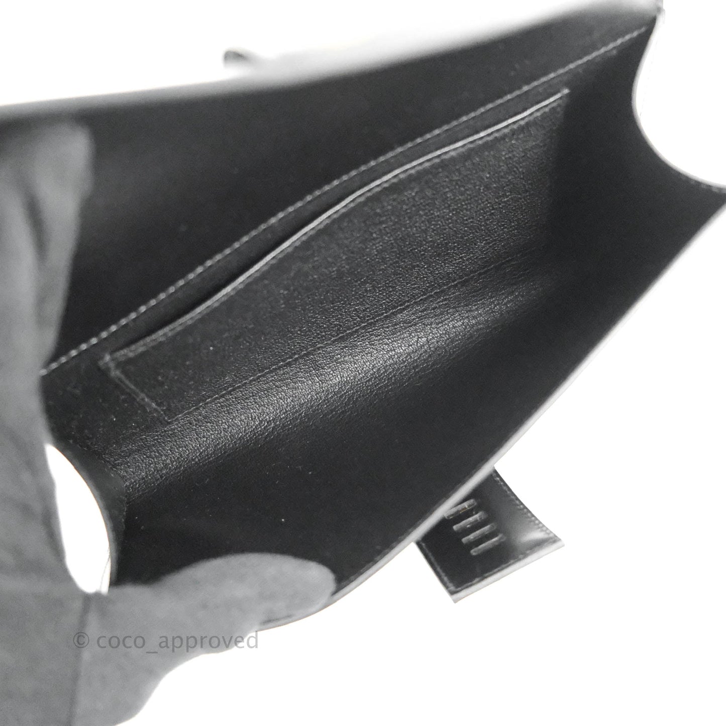 Hermes Medor 23 Clutch Black Box Leather Gold Hardware