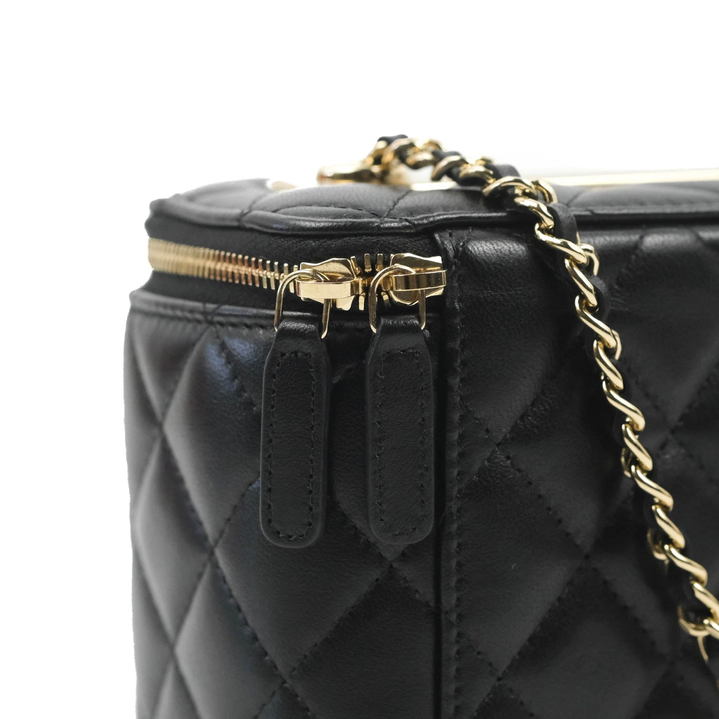 Chanel Trendy CC Vanity with Chain Black Lambskin Gold Hardware