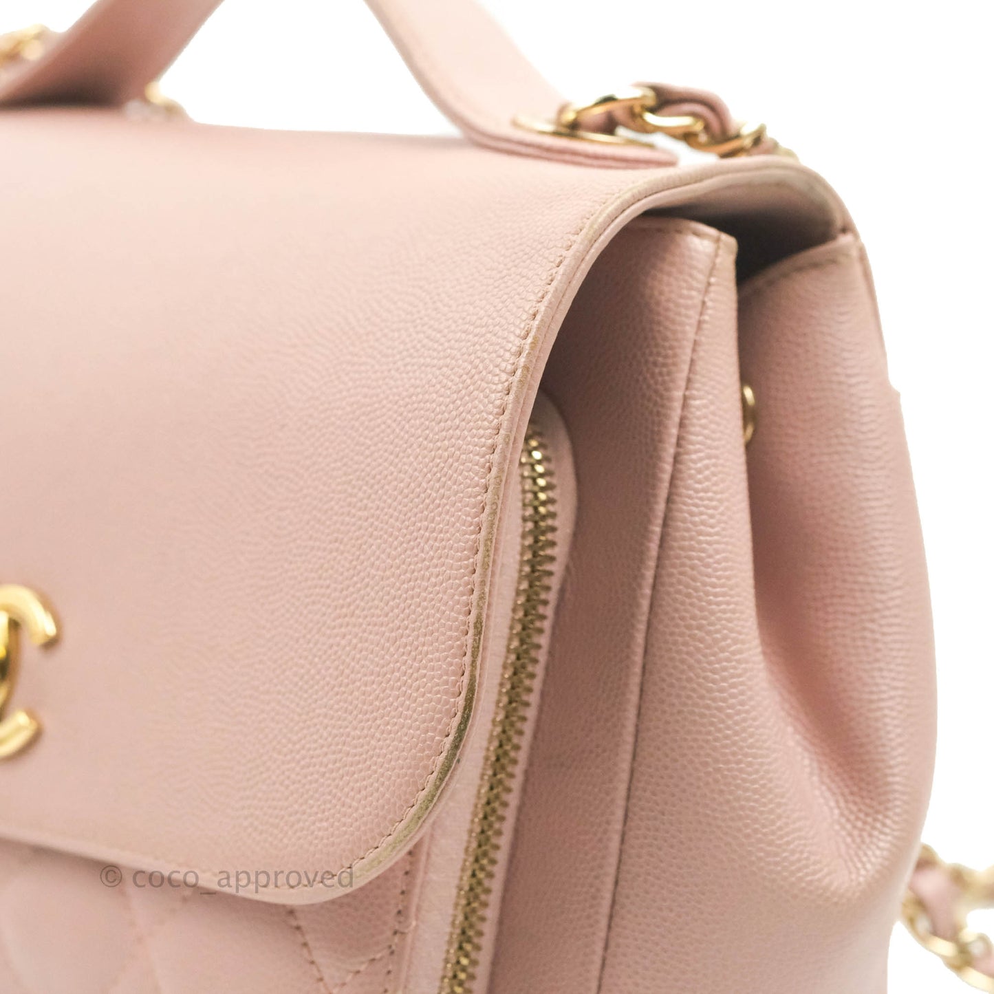 Chanel Quilted Medium Business Affinity Flap Pink Caviar Gold Hardware