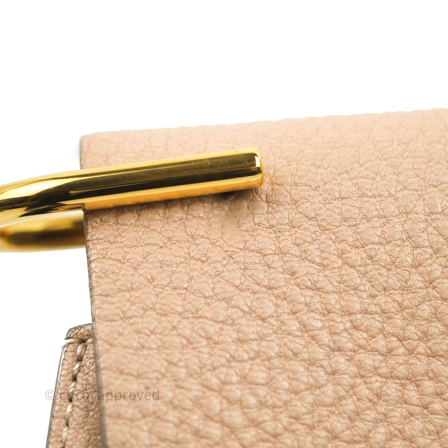 Chloe Drew Crossbody Bag Pink Grained Leather